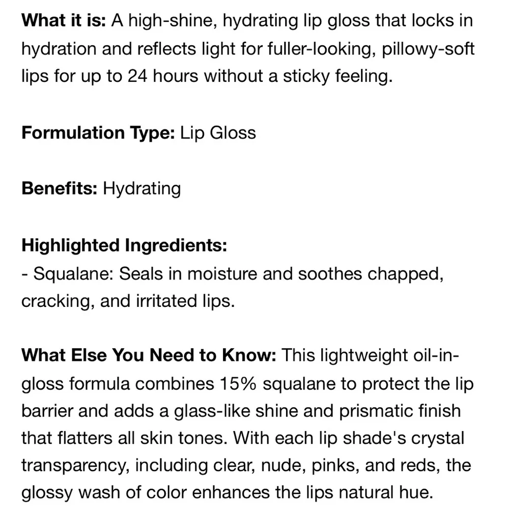 Giorgio Armani Prisma Glass Hydrating Lip Gloss